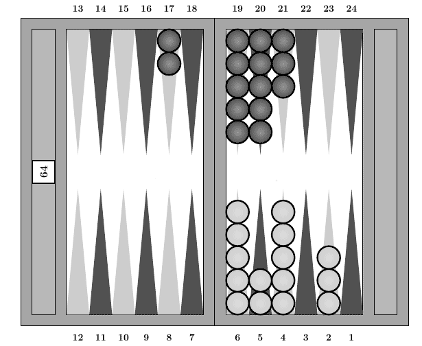 Backgammon : Phase du jeu : sortie