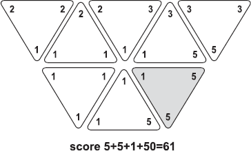 Triominos : Hexagone